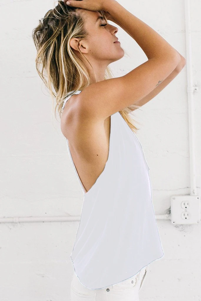 Loose quick-drying sexy backless thin sports yoga vest FitnessTops