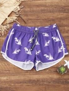 Sailboat Print Beach Shorts front.jpg