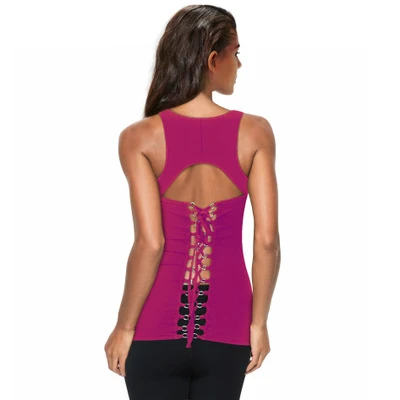 Women Sexy Strap Quick-drying Fitness Tops Back Women Sexy Strap Quick-drying Fitness Tops Back