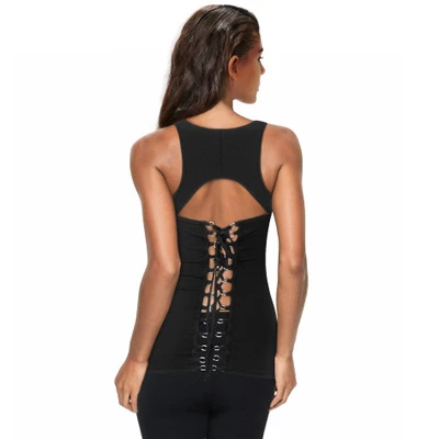 Women Sexy Strap Quick-drying Fitness Tops Back Women Sexy Strap Quick-drying Fitness Tops Back