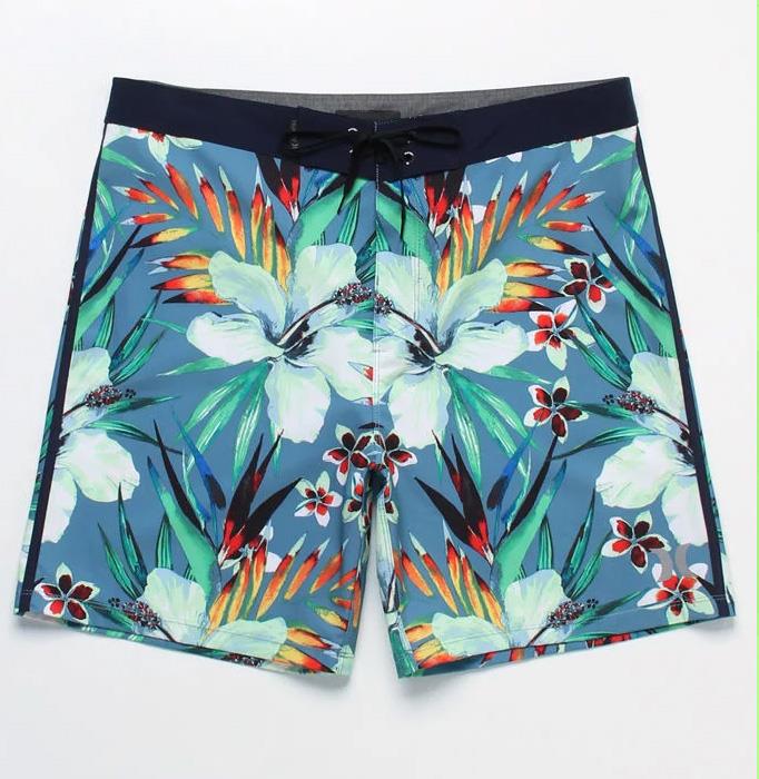 Floral print men beach short front.jpg product-1-1