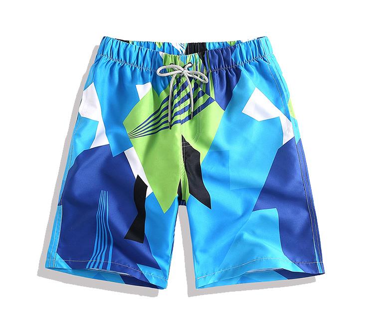 green &blue Color process print men short front.jpg