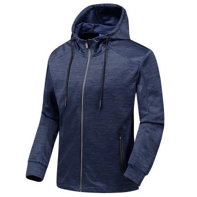 men's zipper hoodie top slim fit jacket