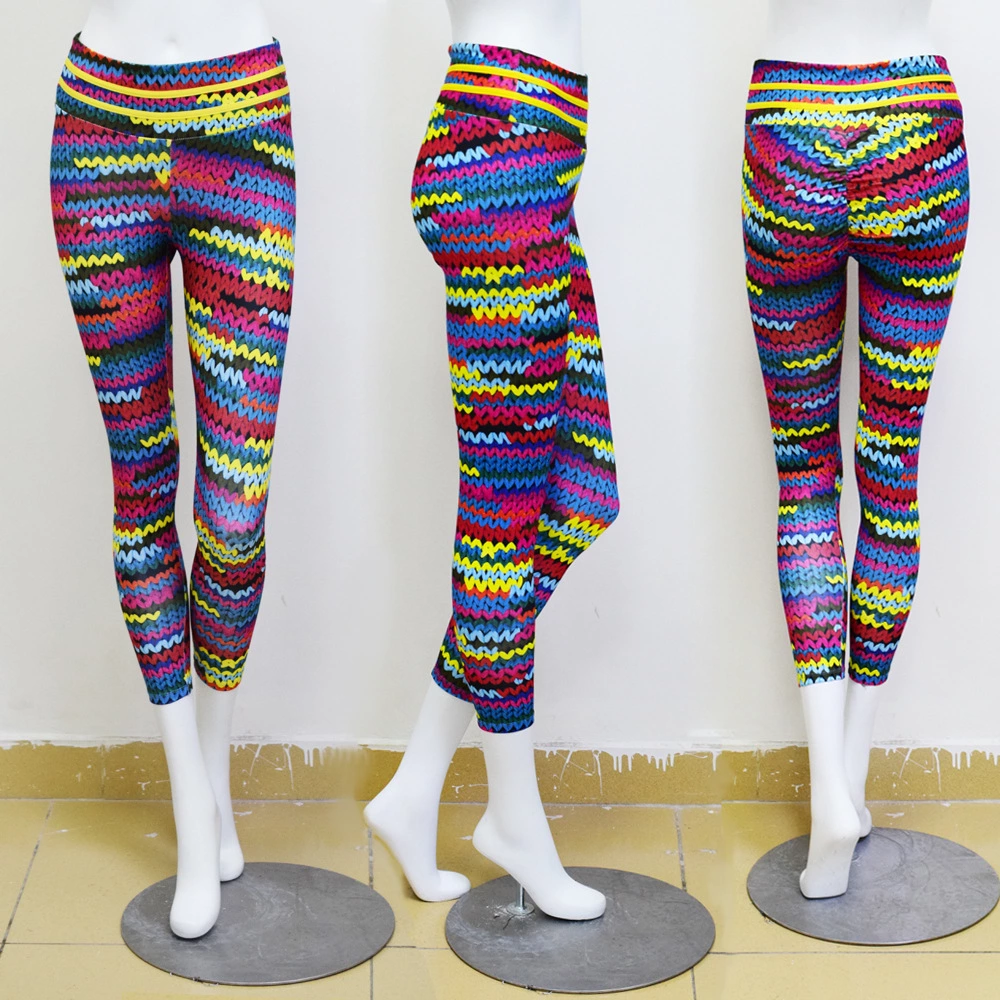 Women Sports Wear Athletic Workout Sublimation Yoga Leggings