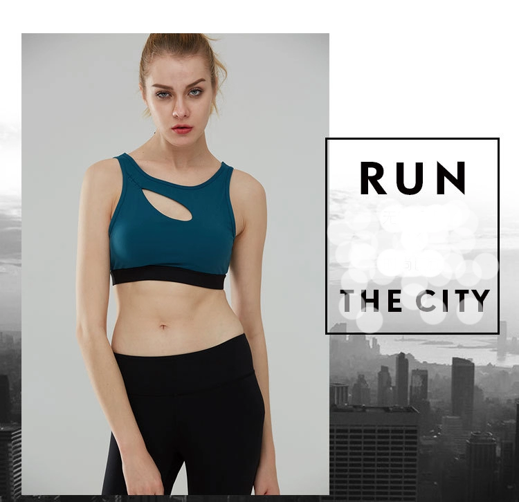 Chinese strappy sports bra with zipper