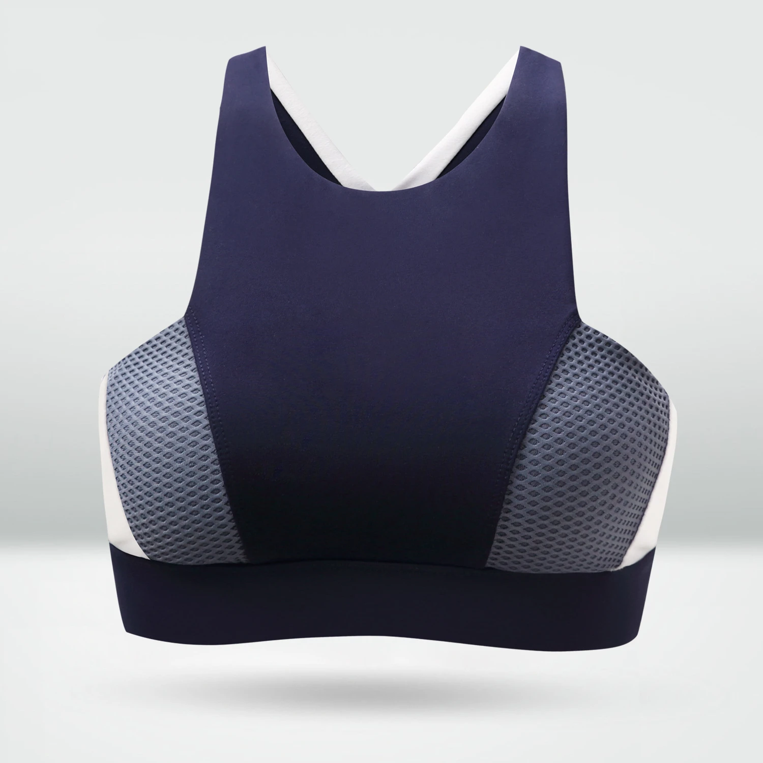 Free sample high impact raceback hot sexy yoga sports bra with gathered