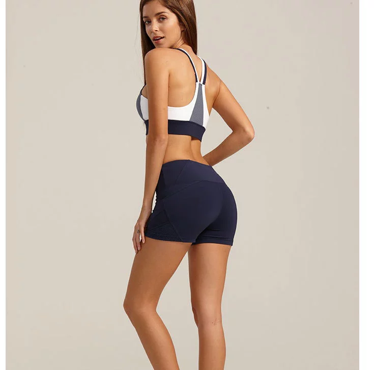 Free sample high impact raceback hot sexy yoga sports bra with gathered