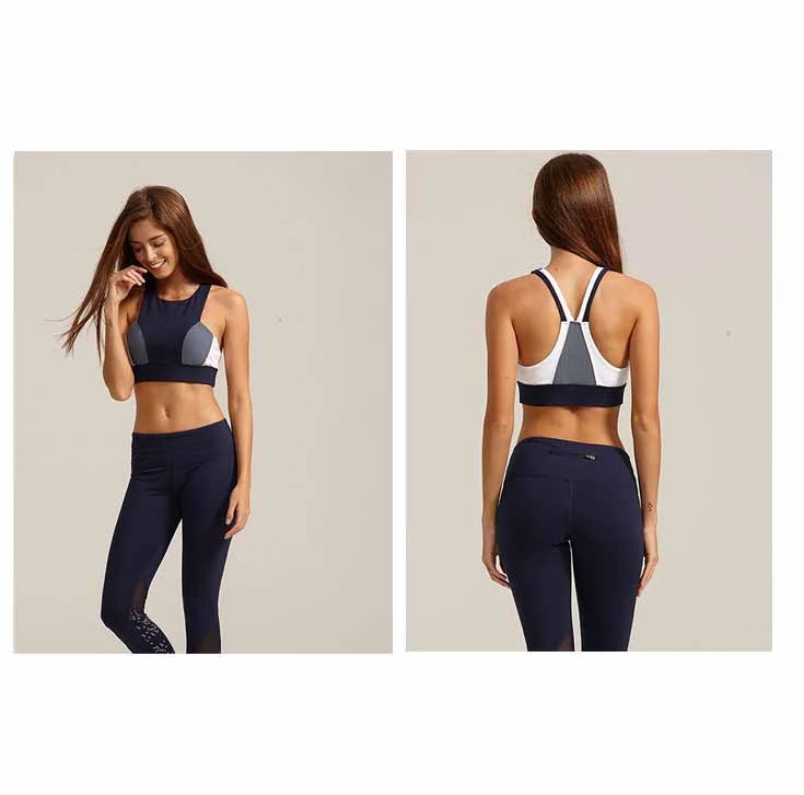 Free sample high impact raceback hot sexy yoga sports bra with gathered