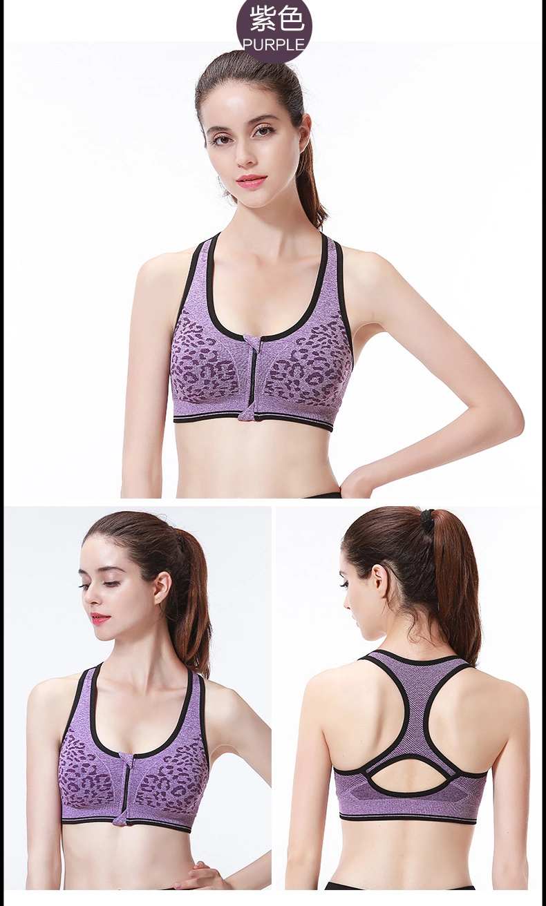 2018 stock lot sexy girls sports bra with zip