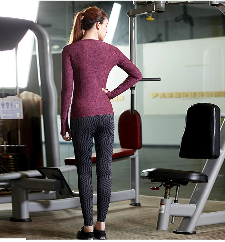fitness equipment printed geometry yoga ninth tight pants