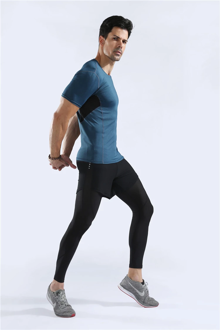 Quick Drying Mens Fitness Wear T shirt Gym Clothing