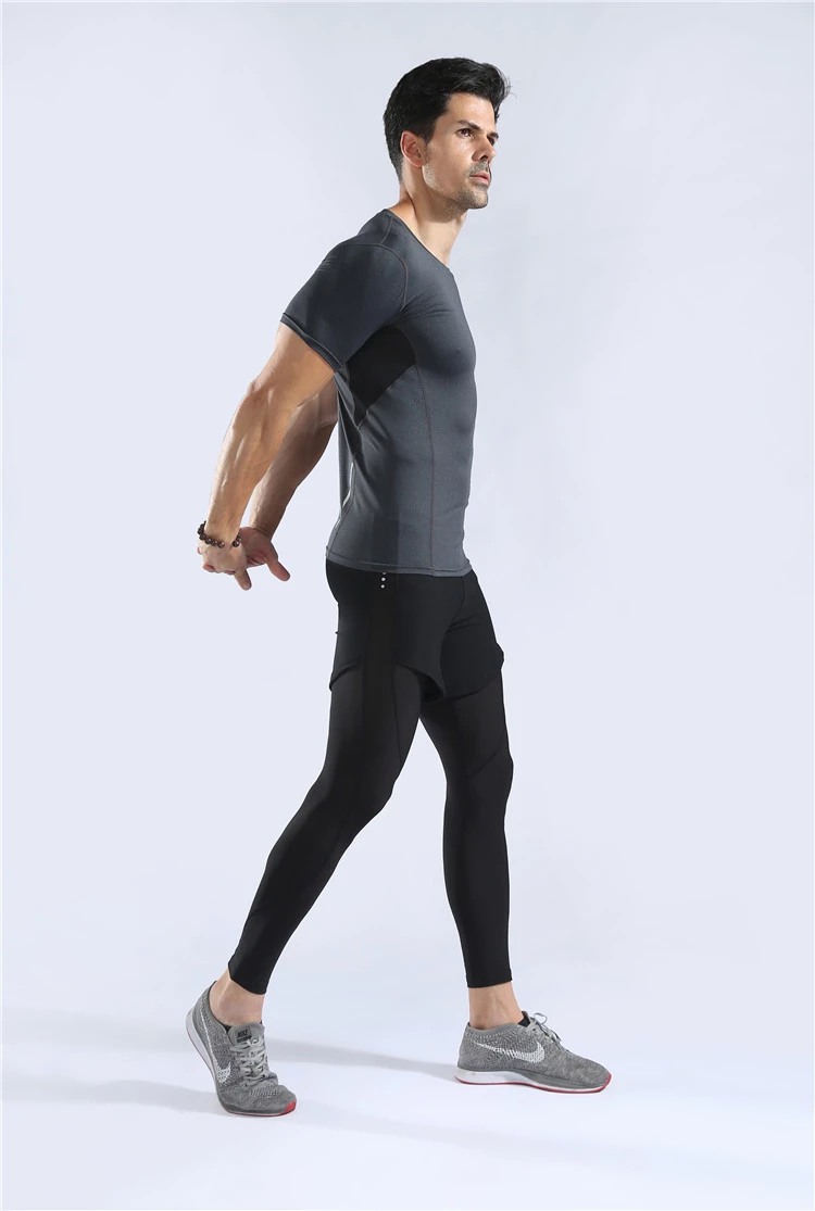 Quick Drying Mens Fitness Wear T shirt Gym Clothing