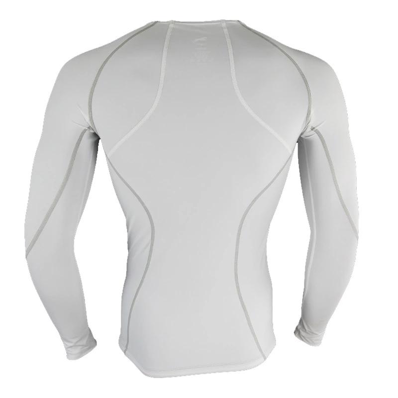 Mens Padded Fitness Sports Compression Shirt