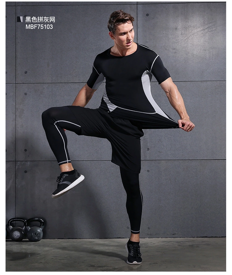 Quick Dry Athletic Clothing Sports Running t-shirt Gym Wear Men Workout T Shirt