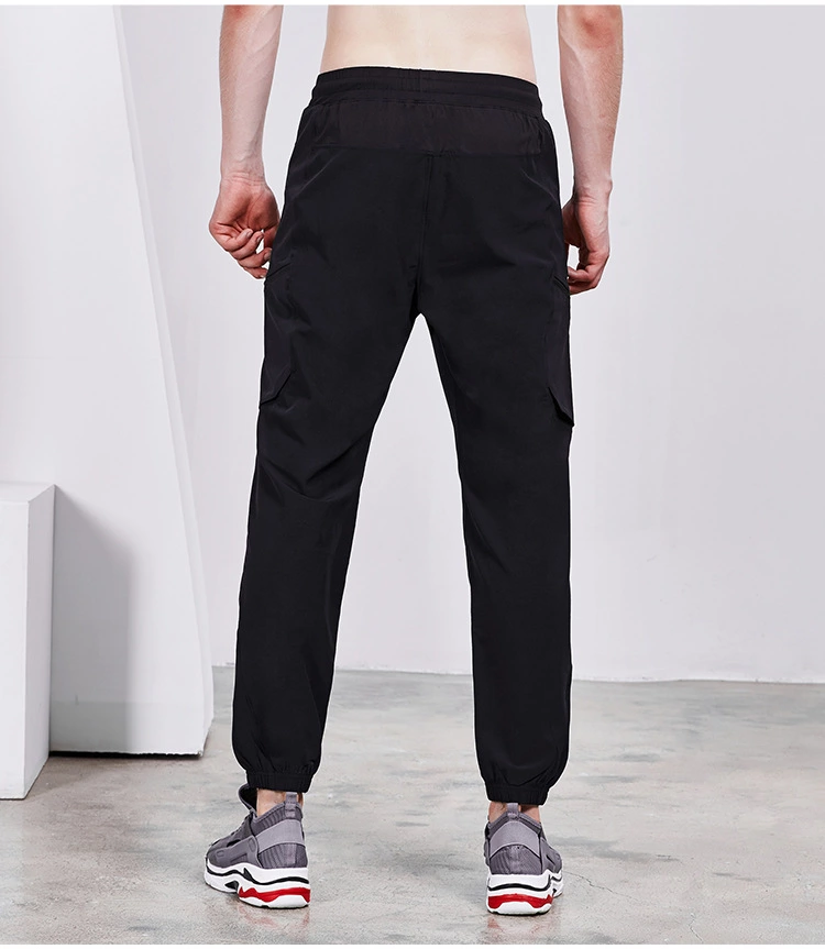 Low moq new design breathable men gym joggers fitness running pants