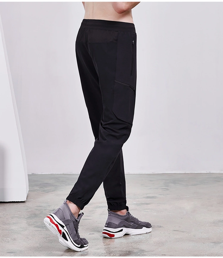 Low moq new design breathable men gym joggers fitness running pants