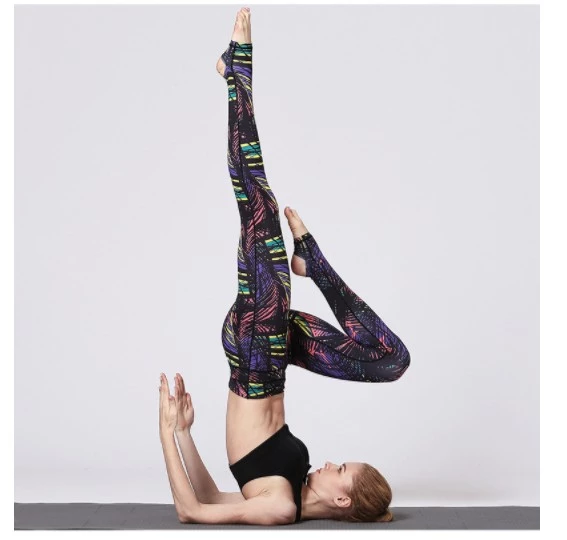 New arrival ladies Sports printed Slim Yoga casual bulk leggings