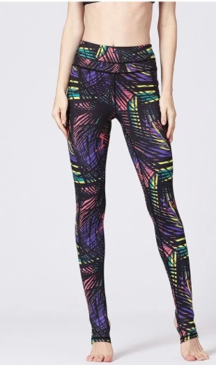New arrival ladies Sports printed Slim Yoga casual bulk leggings