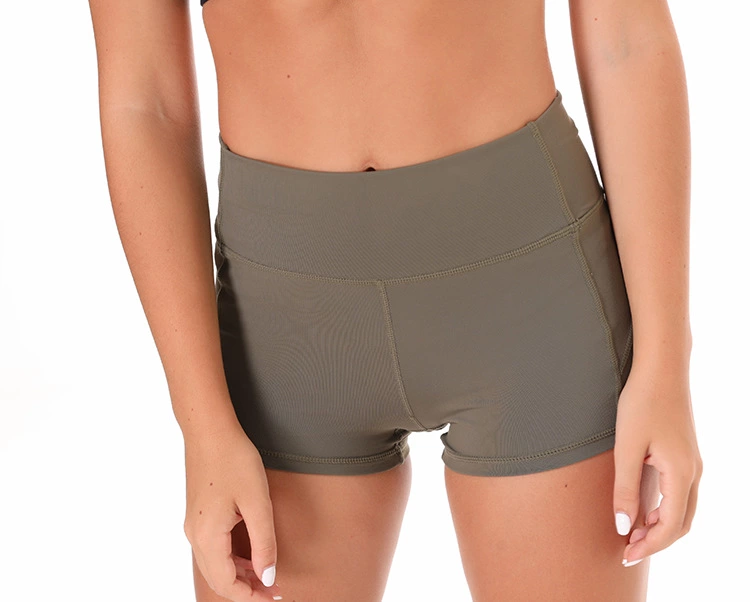 product-750.0-602.0 Nylon Solid More Color Splicing Simple design Shorts Yoga leggings