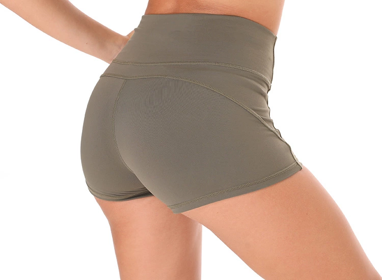product-750.0-550.0 Nylon Solid More Color Splicing Simple design Shorts Yoga leggings