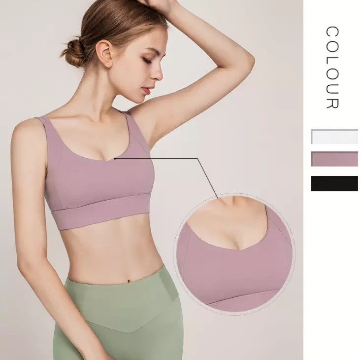 New Women Activewear Stretch High Waist Cationic Yoga Bra and Legging Set Mesh Design