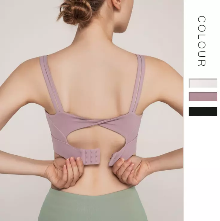 New Women Activewear Stretch High Waist Cationic Yoga Bra and Legging Set Mesh Design