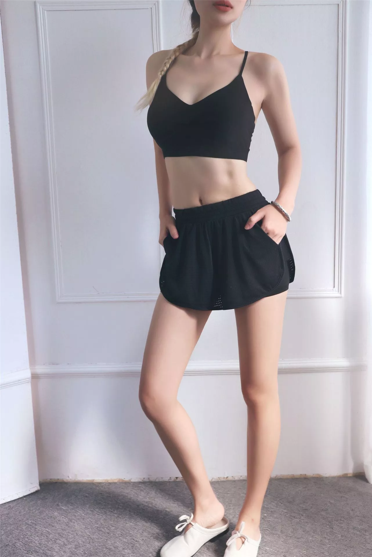 Fitness shorts for women with wide hips training running yoga speed dry shorts