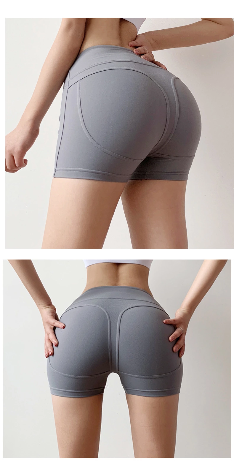Quick dry tight breathable fitness running yoga shorts