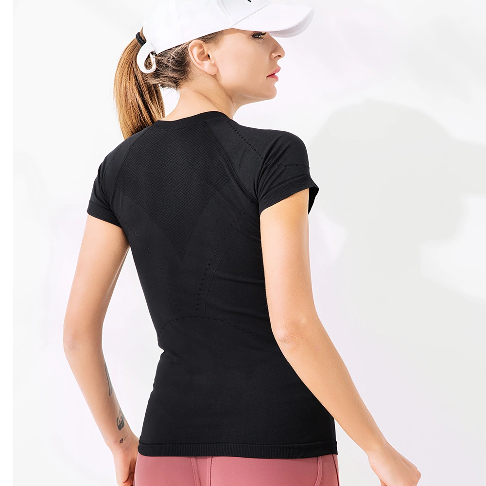 New quick dry T shirt sports bodice sexy fitness yoga shirt for woman