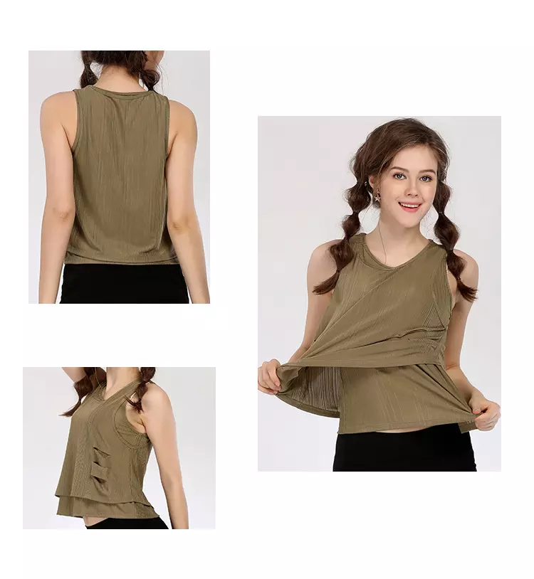 Sexy back hollow sleeveless sports vest female running fitness speed dry breathable yoga top