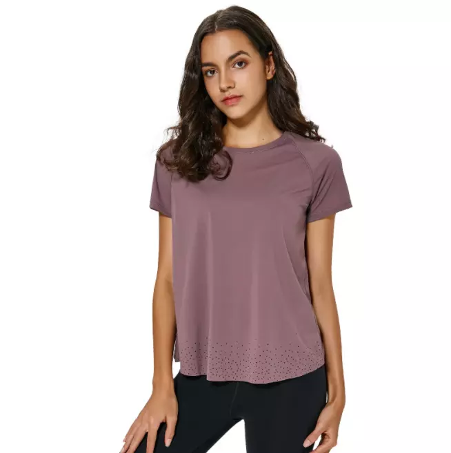 product-654-658 Popular Fitness Gym t shirts gym, Sportswear Women Workout woman gym shirt