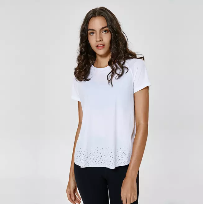 product-656-658 Popular Fitness Gym t shirts gym, Sportswear Women Workout woman gym shirt