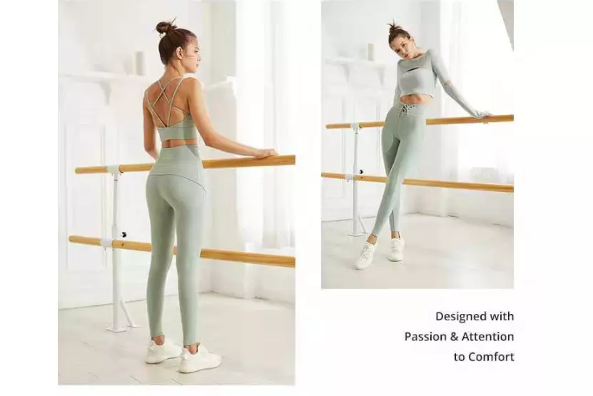 Ladies Stretchy Gradient seamless leggings and bra set, New Women's High Elasticity sexx leggings photo