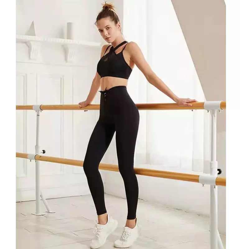 Ladies Stretchy Gradient seamless leggings and bra set, New Women's High Elasticity sexx leggings photo