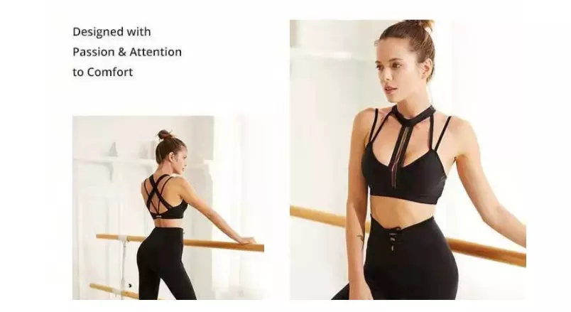 Ladies Stretchy Gradient seamless leggings and bra set, New Women's High Elasticity sexx leggings photo