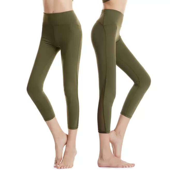 Ladies Stretchy Gradient camel toe leggings, New Women's High Elasticity girls leggings