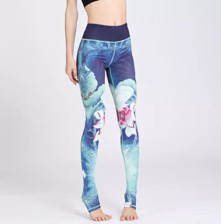 OEM Customized 2020 new seamless leggings and bra set 3D Print yoga pants leggings