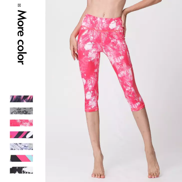 2019 OEM Customized womens gym leggings 3D Print leggings yoga