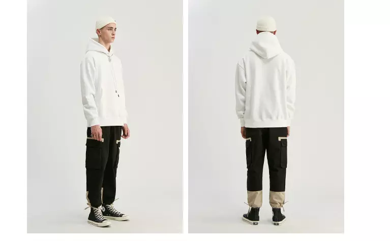 2019 Wholesale Basic Print cotton hoodies, Men's Customized Color reflective hoodie