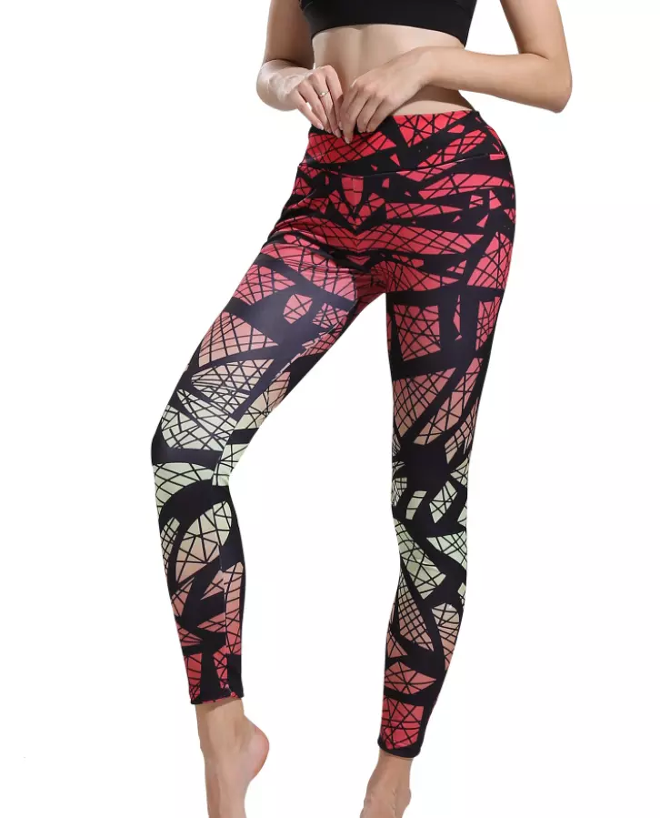 Wholesale Custom Girls Printed buttery soft leggings, Women fitness workout womens training leggings