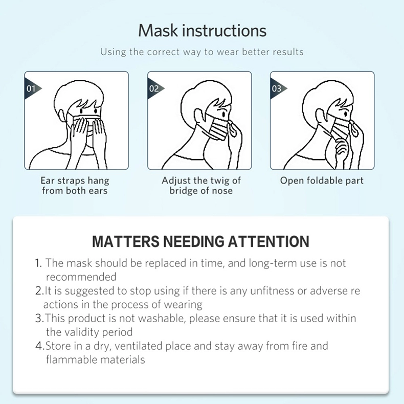 Masks Unisex Prevent Anti Virus Bacteria Safety Mask Medical Mask