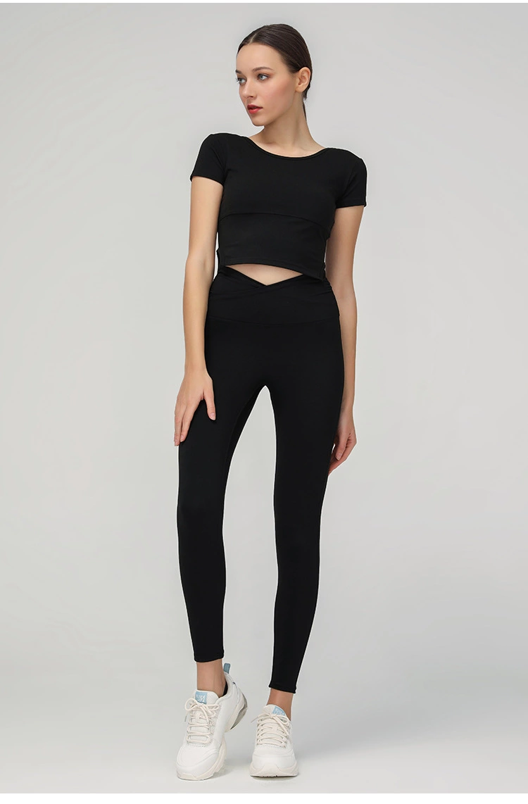 2020 new style Yoga Suit Sports Fitness Running Suit Leggings Suit