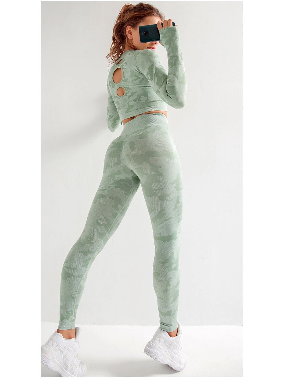 Custom wholesale Yoga Pants Sports Leggings Women Gym Set Clothes Workout Fitness Sportswear