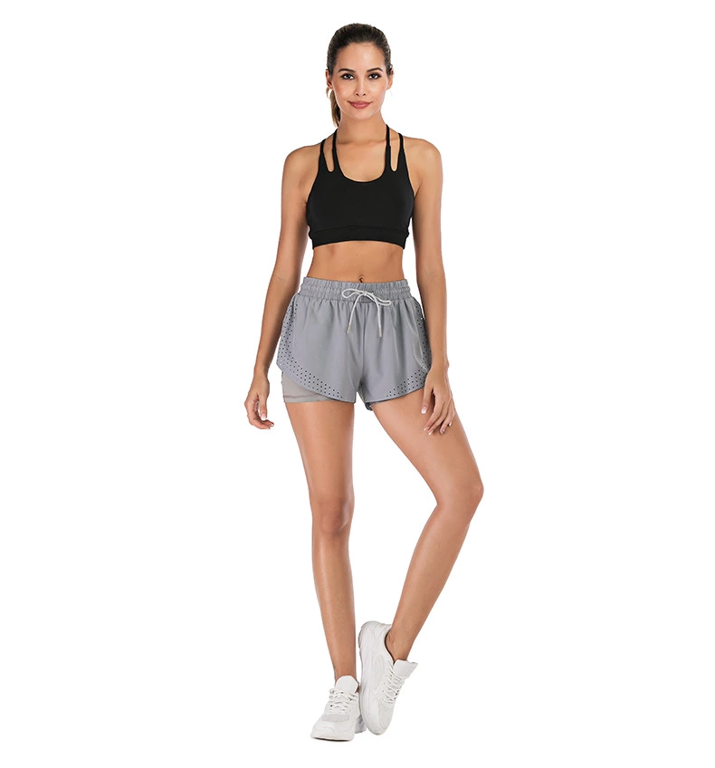 Yoga Shorts Summer Quick Dry Running Fitness Shorts Elastic Waist Trousers For Women