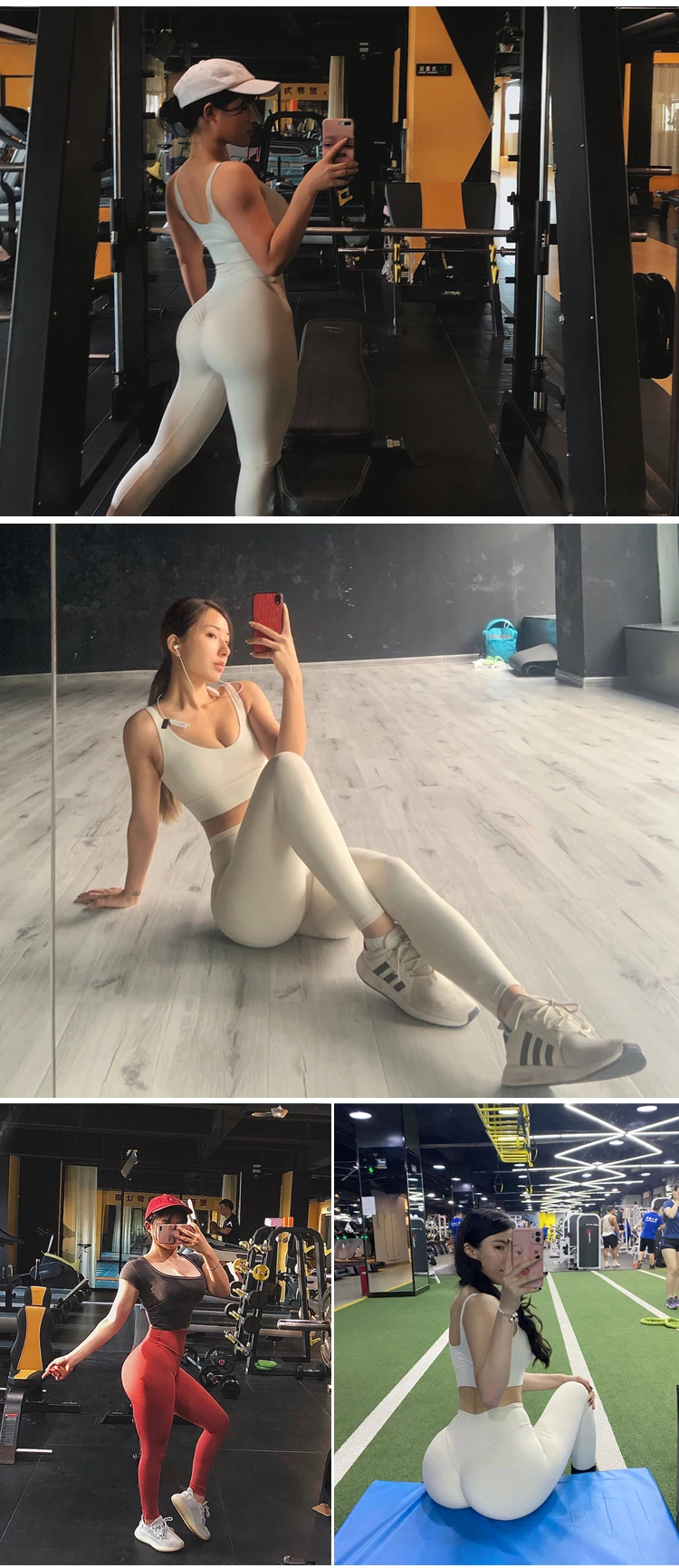 80% Nylon 20% Spandex Women Nude Feeling Stretch Leggings ,Workout Fitness Gym Wear athletic Hip Lifting High Waist Yoga Pants