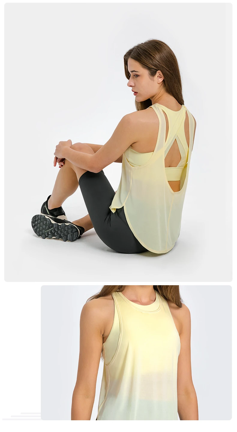 womens sports bra racerback crop tank top
