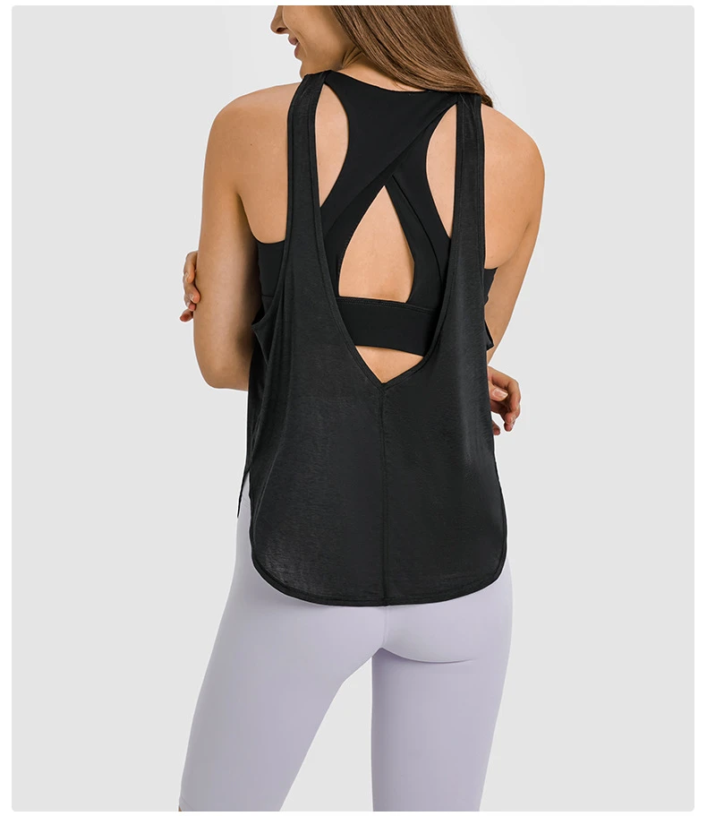 womens sports bra racerback crop tank top