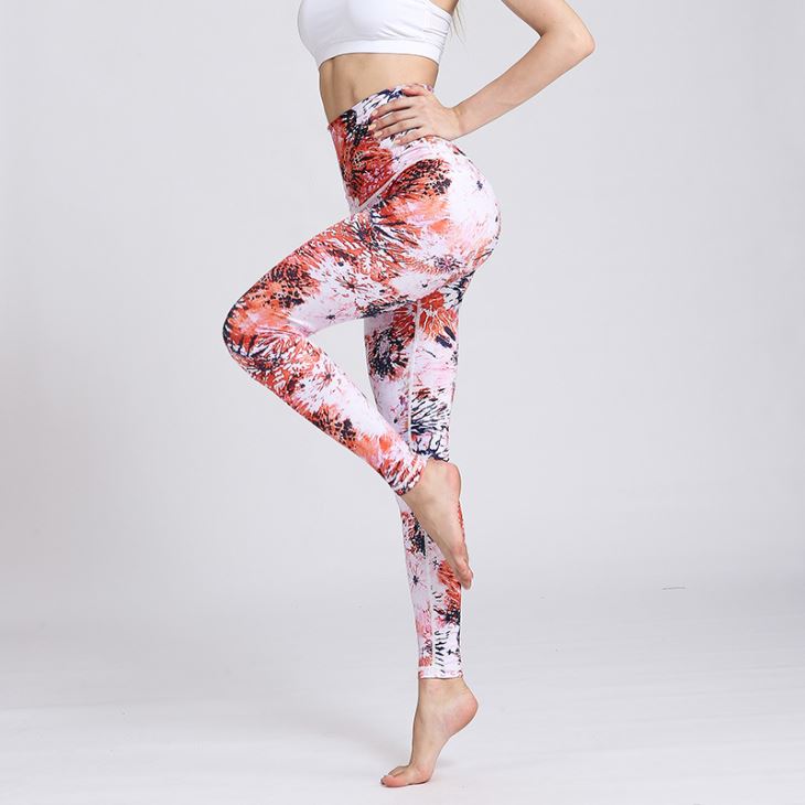 Fitness Fashion Printing Soft Women's Leggings Yoga Sports Gym Pants