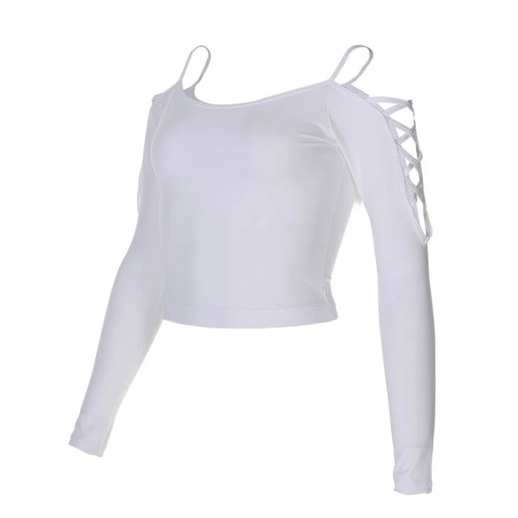 Fitted Off The Shoulder Long Sleeve Top
