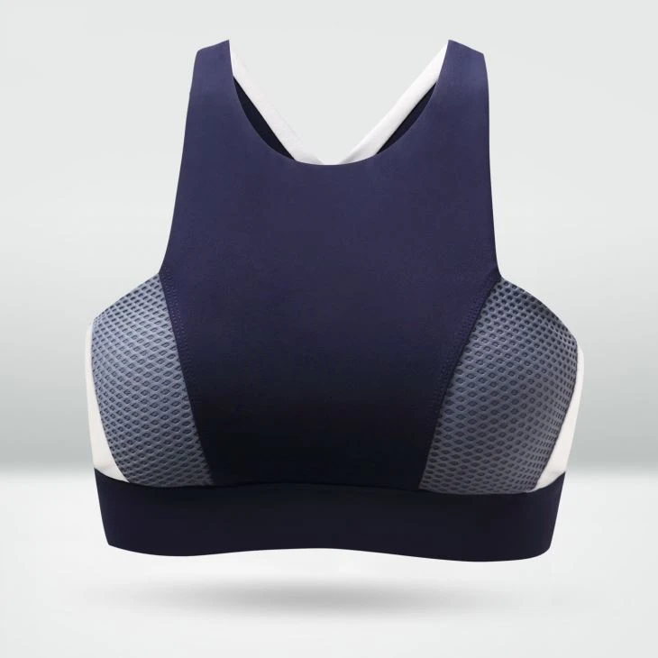 Free Sample High Impact Racerback Hot Sexy Yoga Sports Bra With Gathered